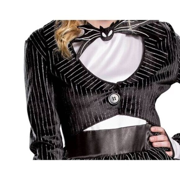 Disney The Nightmare Before Christmas Jack Skellington Halloween Costume Size Lg - Picture 3 of 12